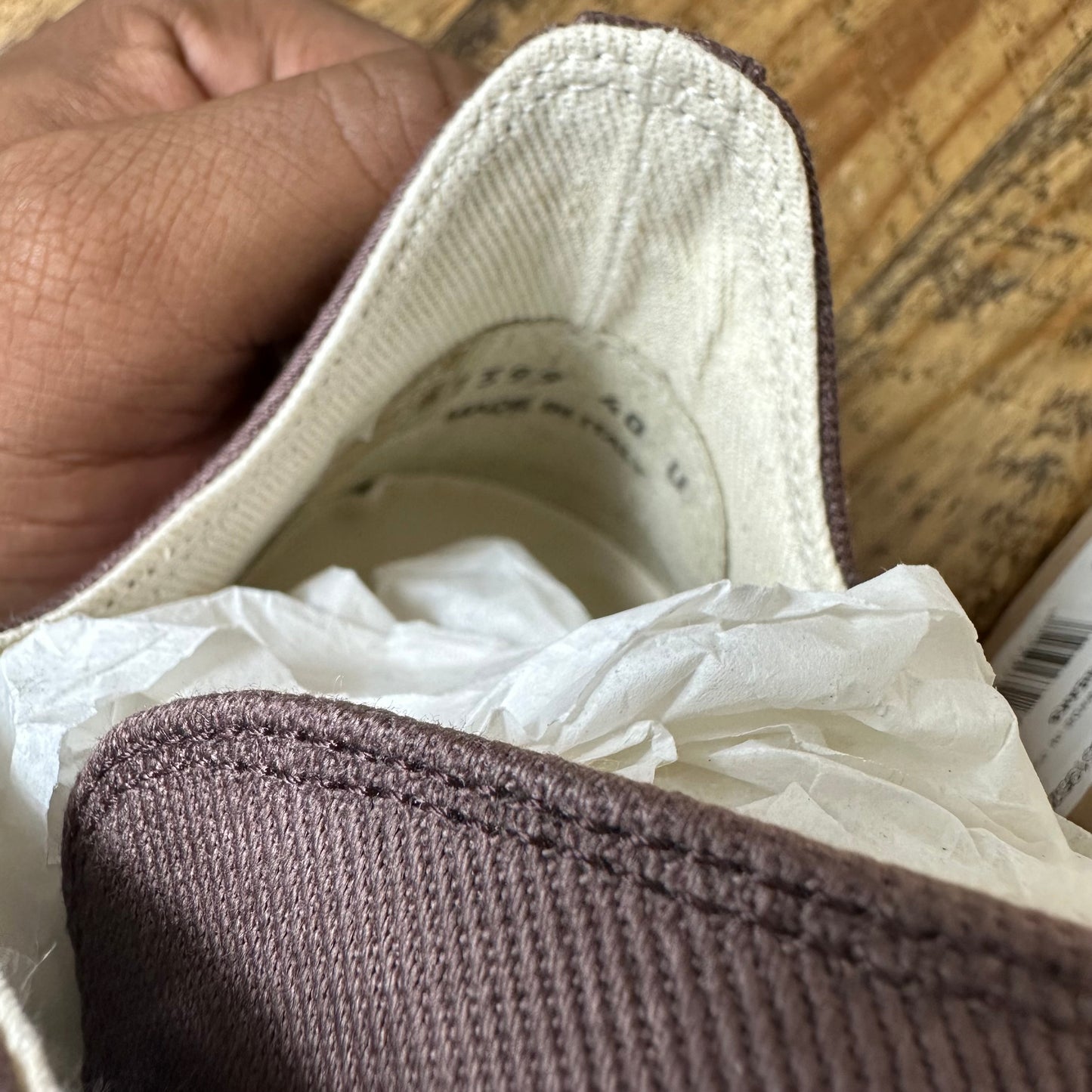 Rick Owens Jumbo Lace Grape Milk Sneaker DS