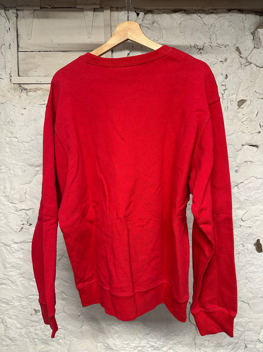 Supreme Red Everlast Logo Crewneck Sz L