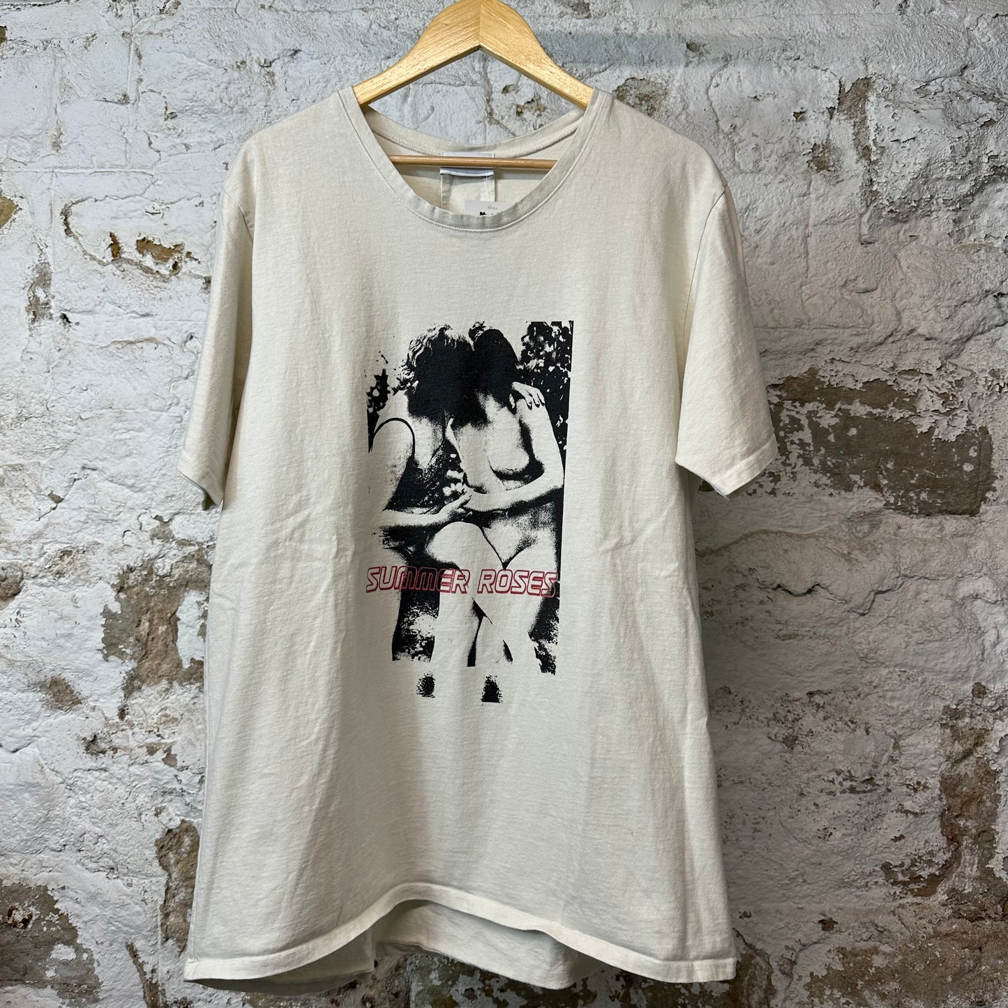 Rhude Summer Roses T-shirt Cream Sz XL
