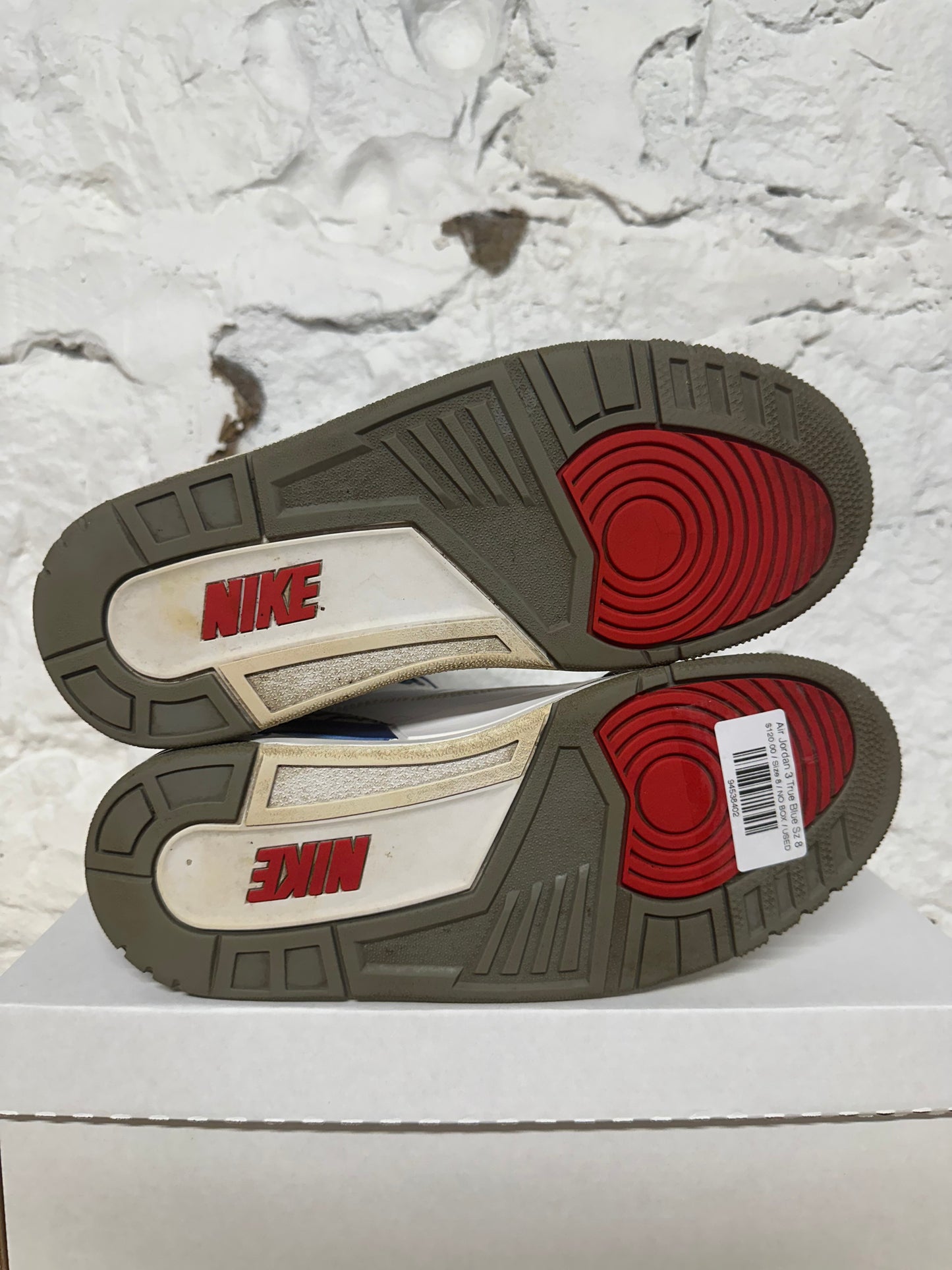 Air Jordan 3 True Blue Sz 8