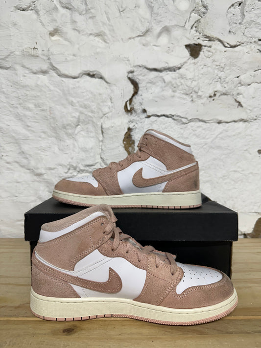 Air Jordan 1 Mid Legend Pink Sz 7Y