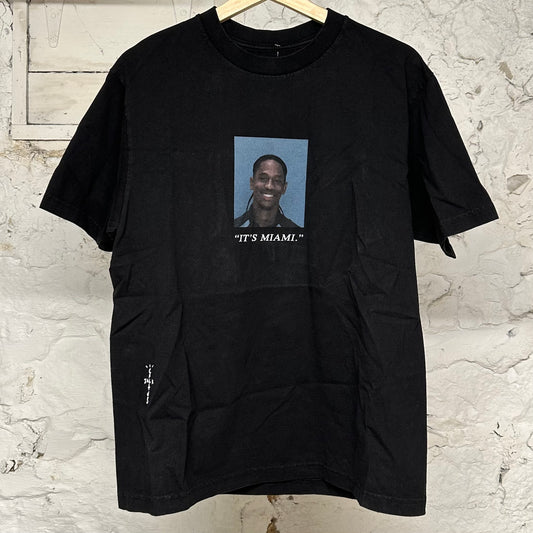 Travis Scott Miami Black T-Shirt Sz M