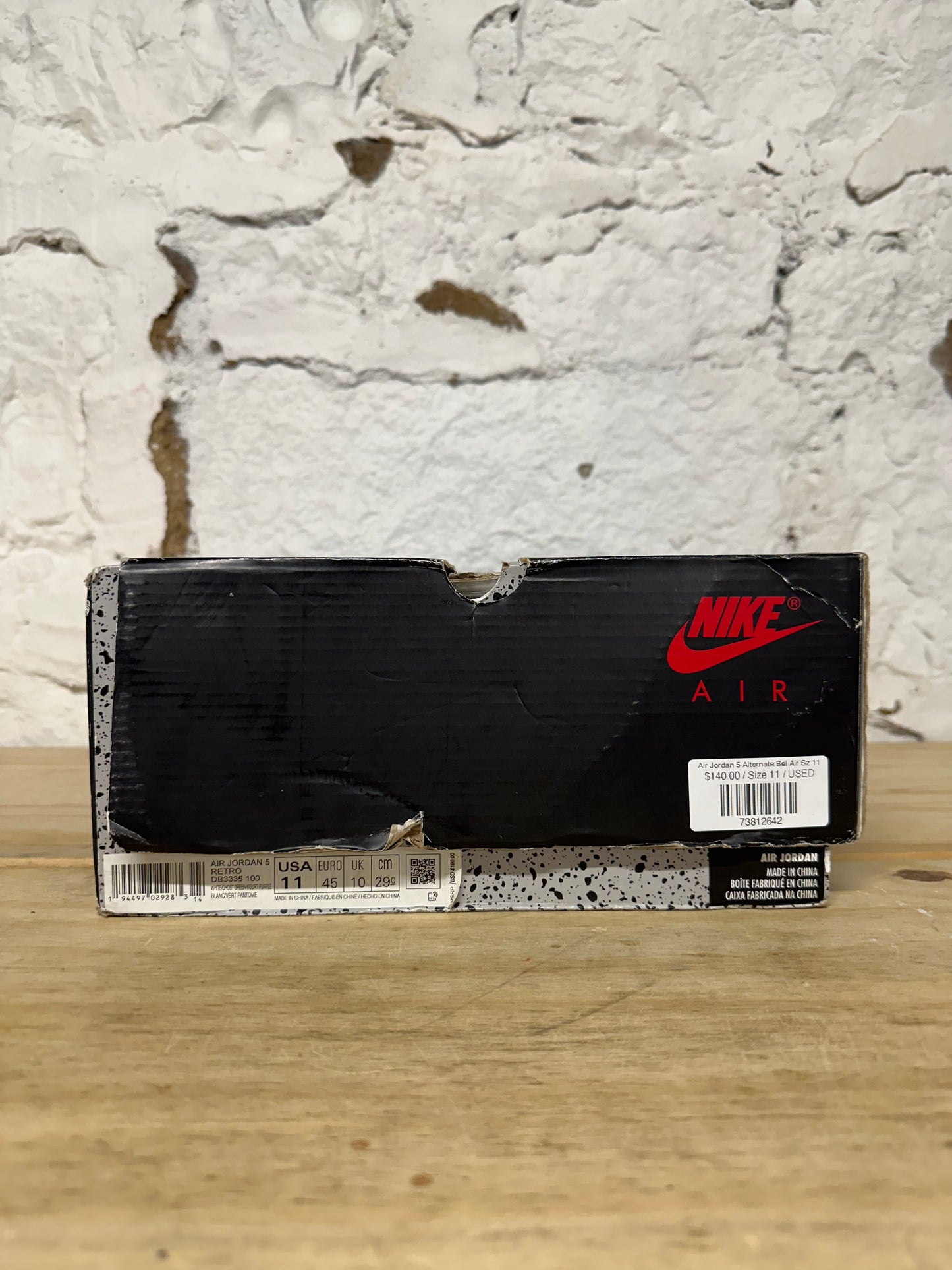 Air Jordan 5 Alternate Bel-Air Sz 11