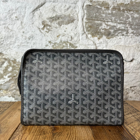 Goyard Jouvence Grey Monogram Toiletry Bag