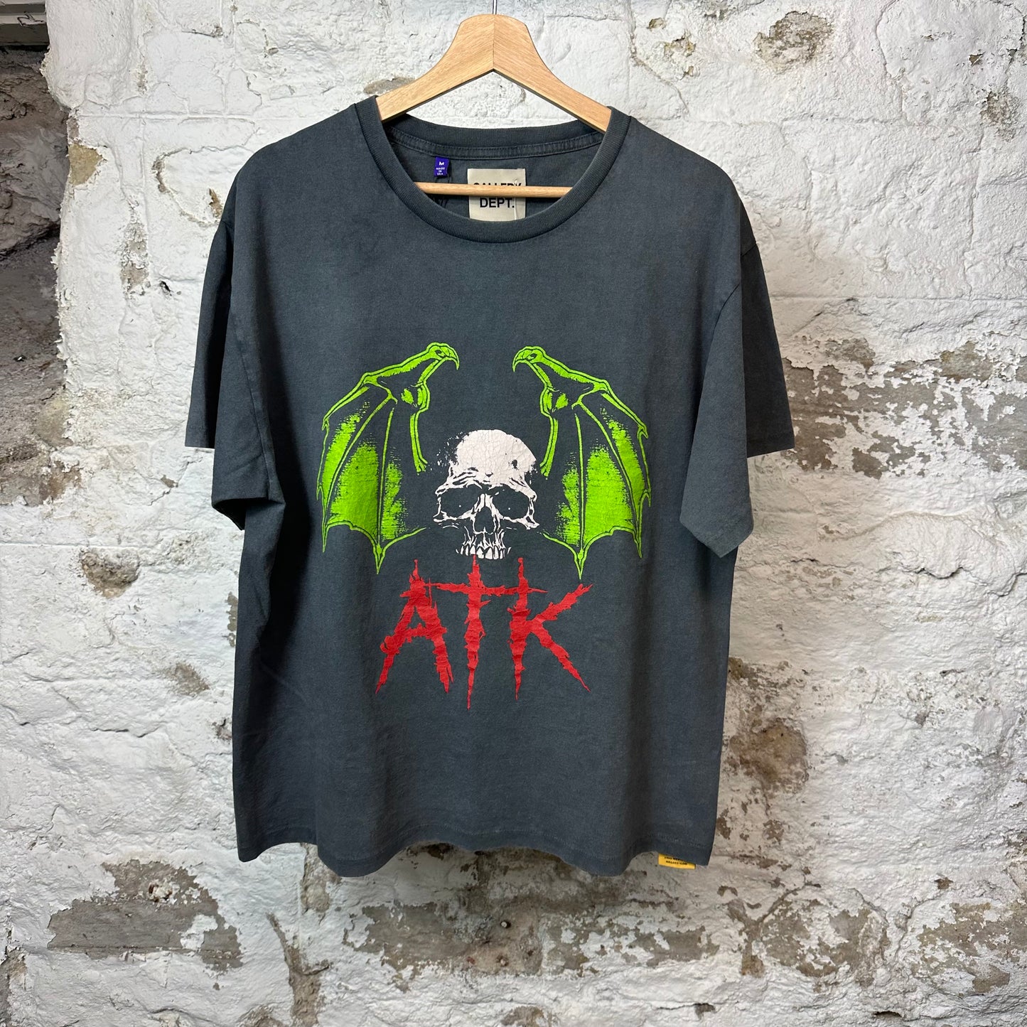 Gallery Dept ATK Skull T-shirt Gray Sz M DS
