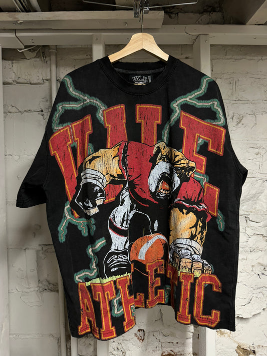 Vale Athletic Black Bulldog T-shirt Sz XL
