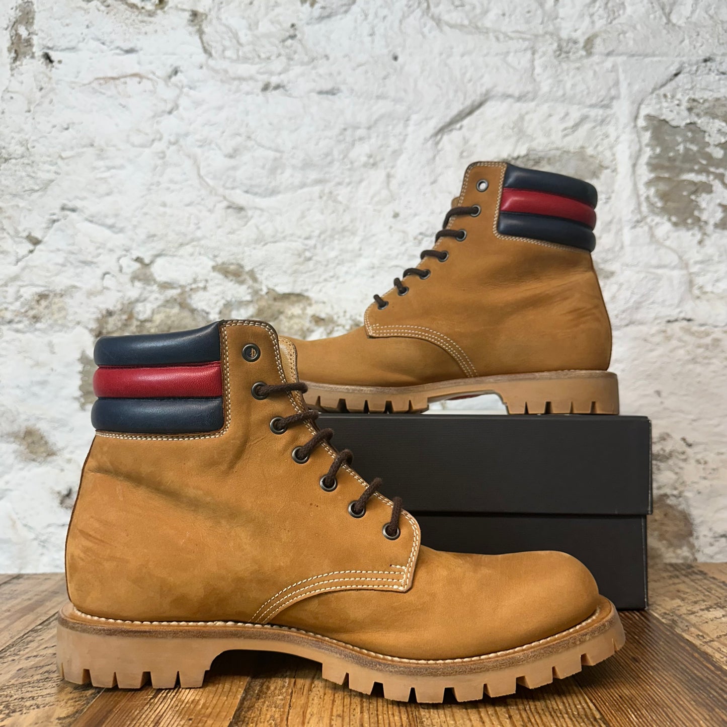 Gucci Marland Brown Suede Hiking Boot Sz 8