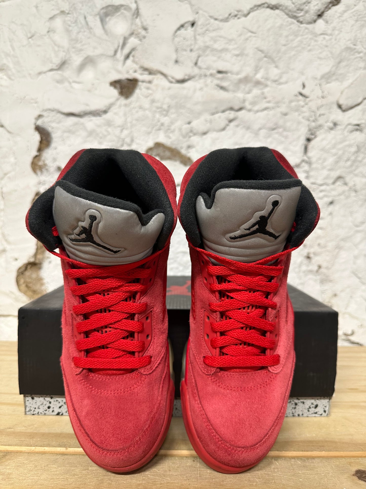 Air Jordan 5 Red Suede Sz 8