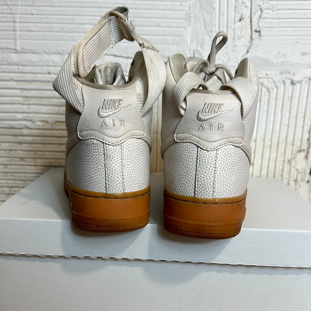 Nike Air Force 1 High White Gum Sz 7 (8.5W)