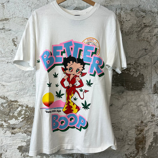 Better With Age Boop T-shirt White Sz L