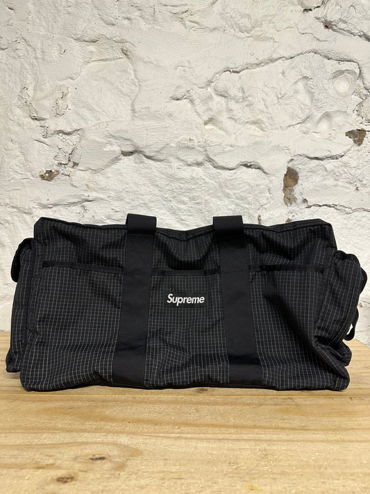 Supreme Ripstop Black Duffle Bag