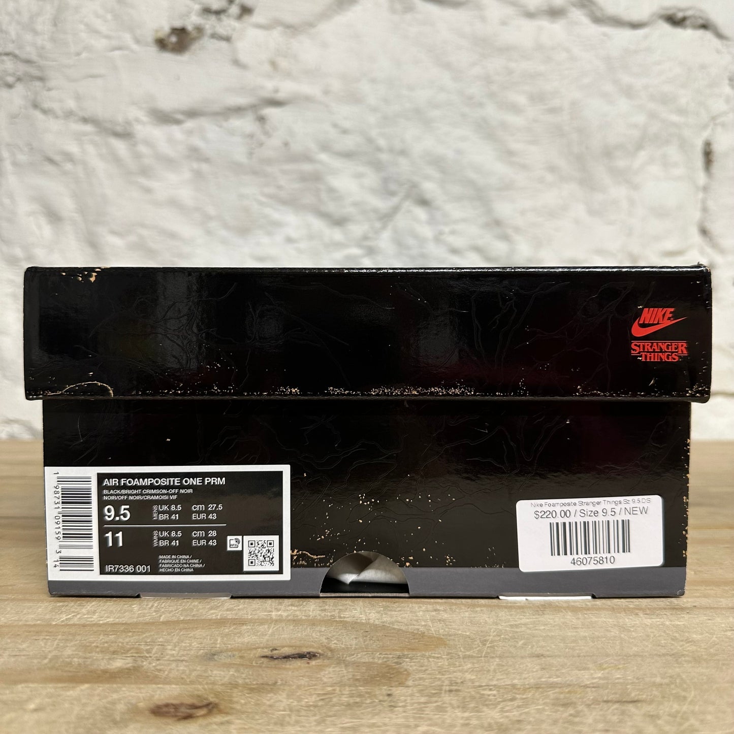 Nike Air Foamposite One Stranger Things Sz 9.5 DS