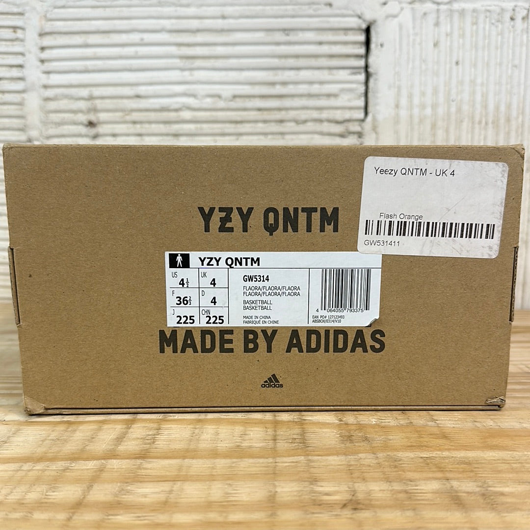 Yeezy QNTM Flash Orange Sz 4.5 DS
