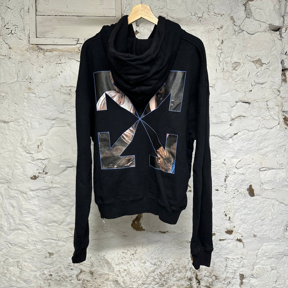 Off-White Caravaggio Angel Black Hoodie Sz M