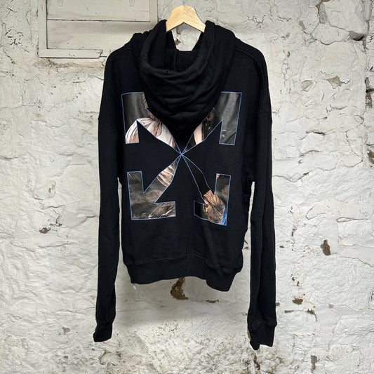 Off-White Caravaggio Angel Black Hoodie Sz M