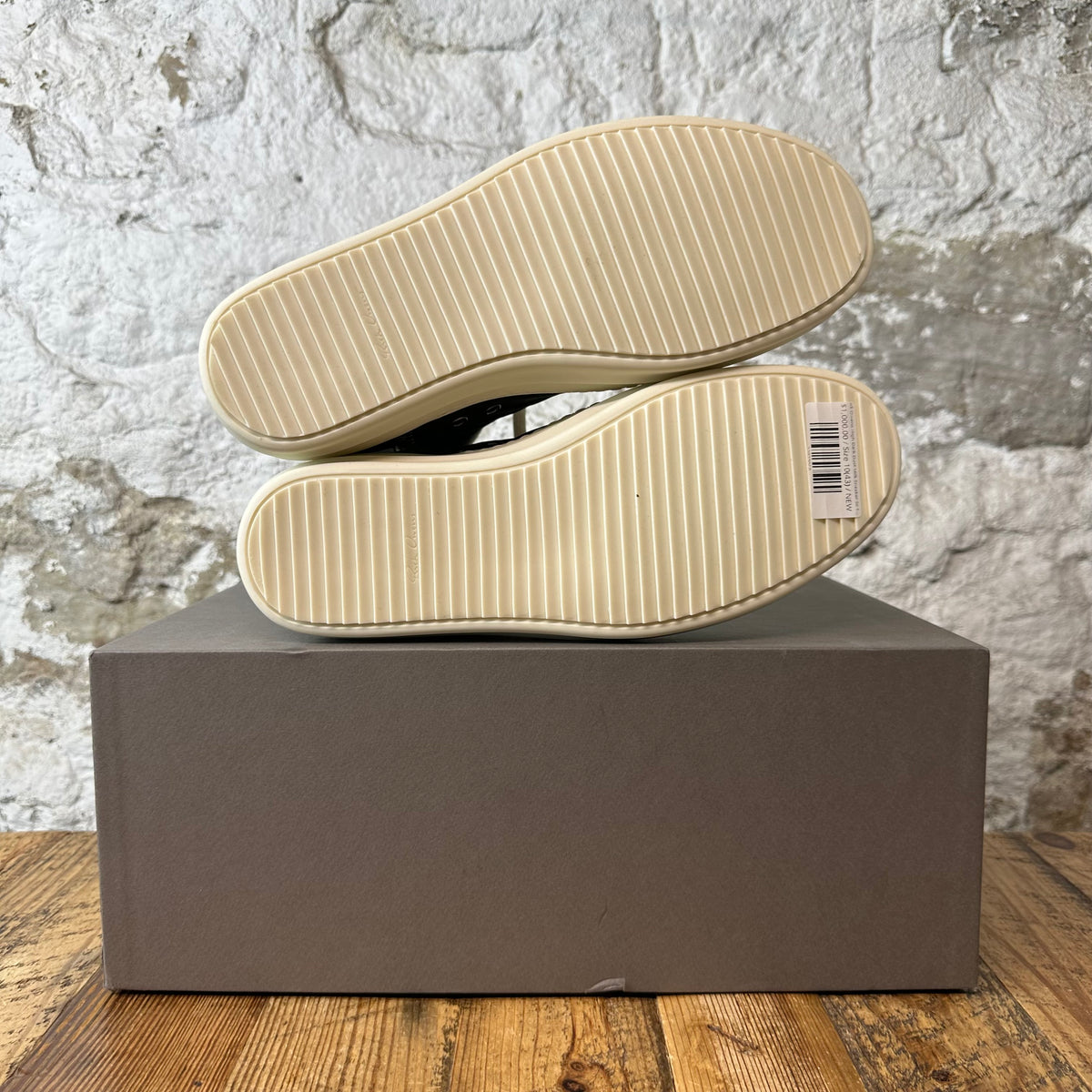 Rick Owens High Dark Dust Milk Sneaker Sz 10 (43) DS