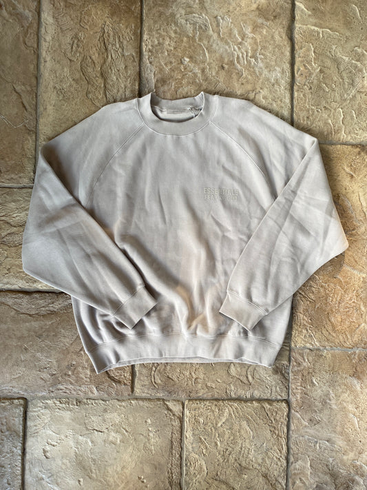 Fear of God Essentials Silver Cloud Crewneck Sz XL DS