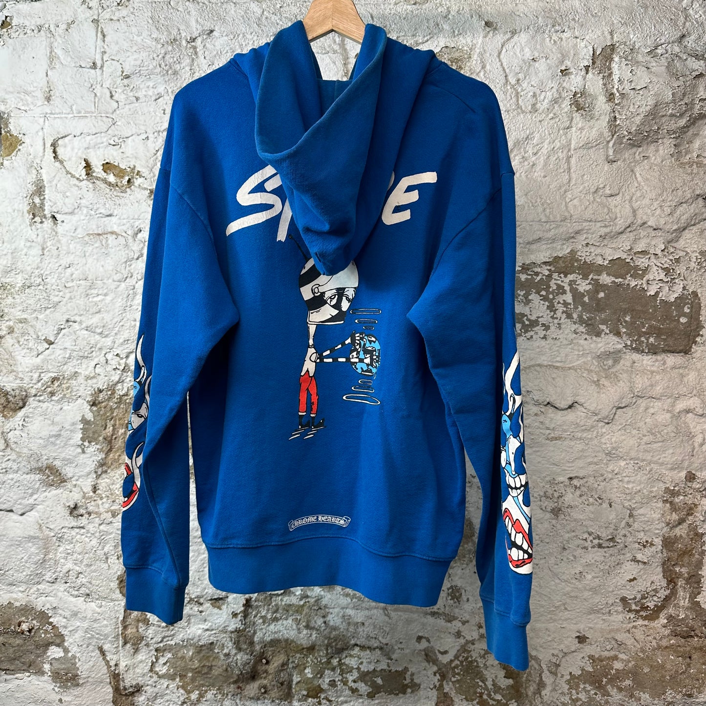 Chrome Hearts Matty Boy Space Hoodie Blue Sz L