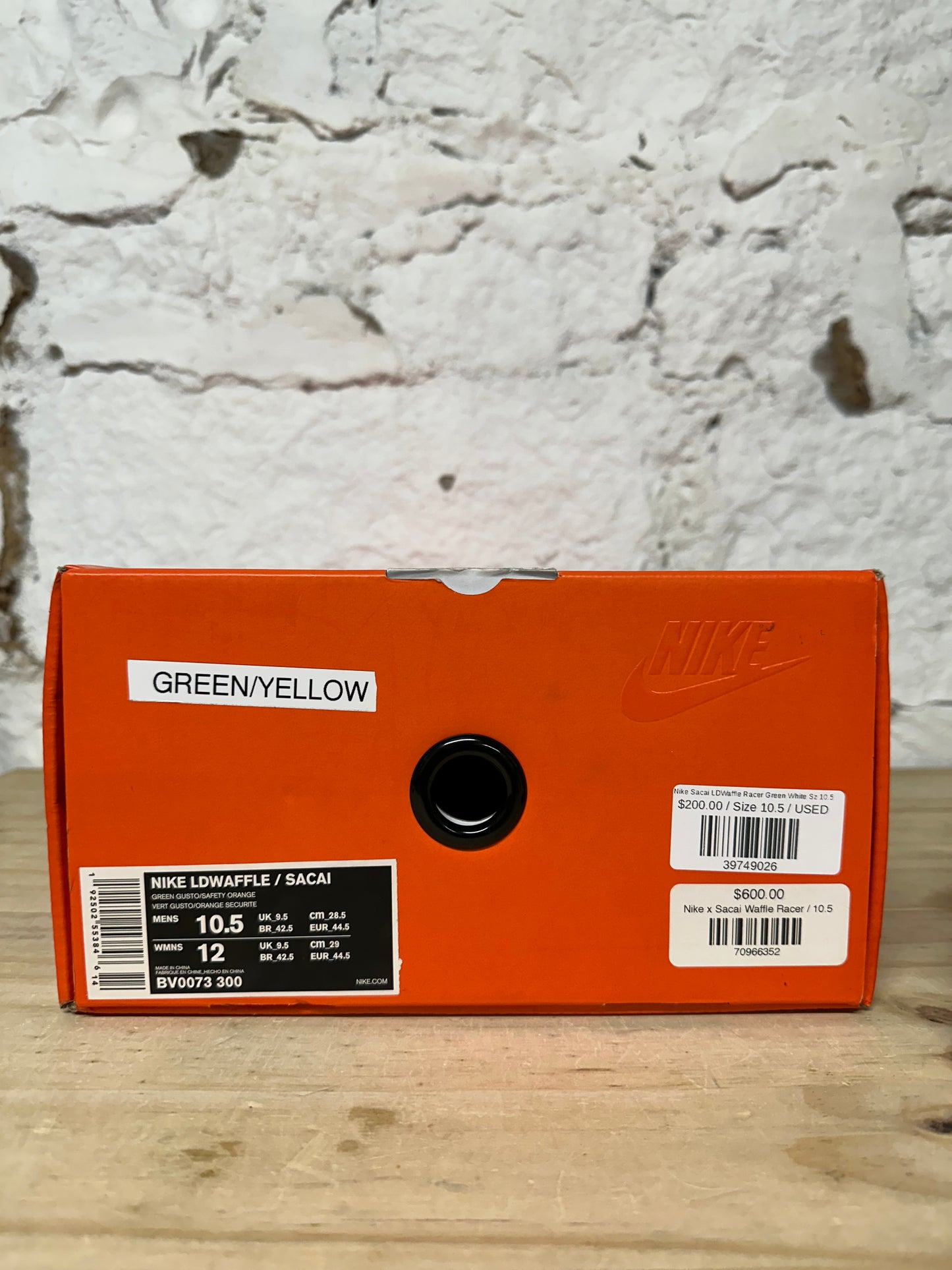 Nike LD Waffle Sacai Racer Green White Sz 10.5