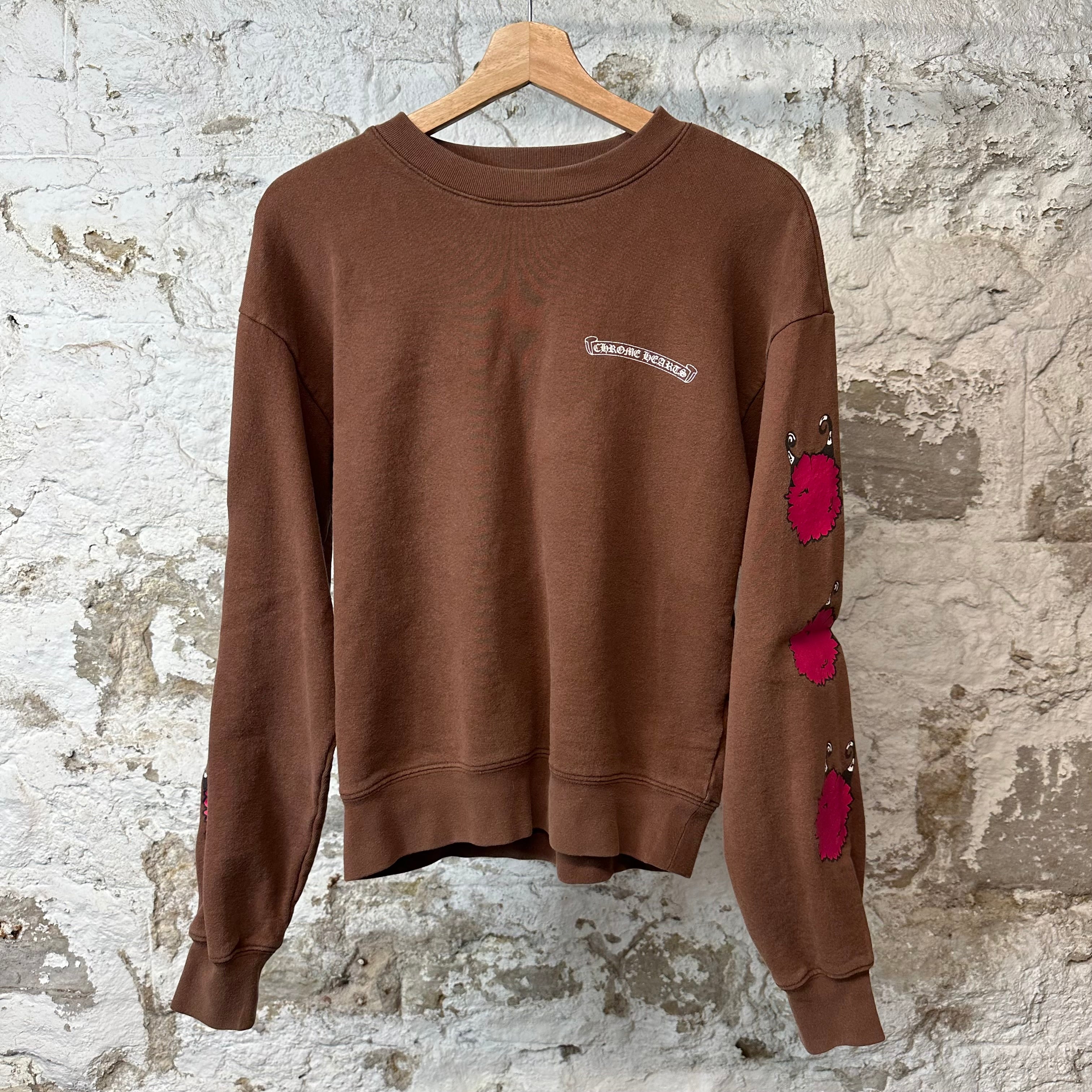 Chrome Hearts Matty Boy Structure Crewneck Brown Sz XS