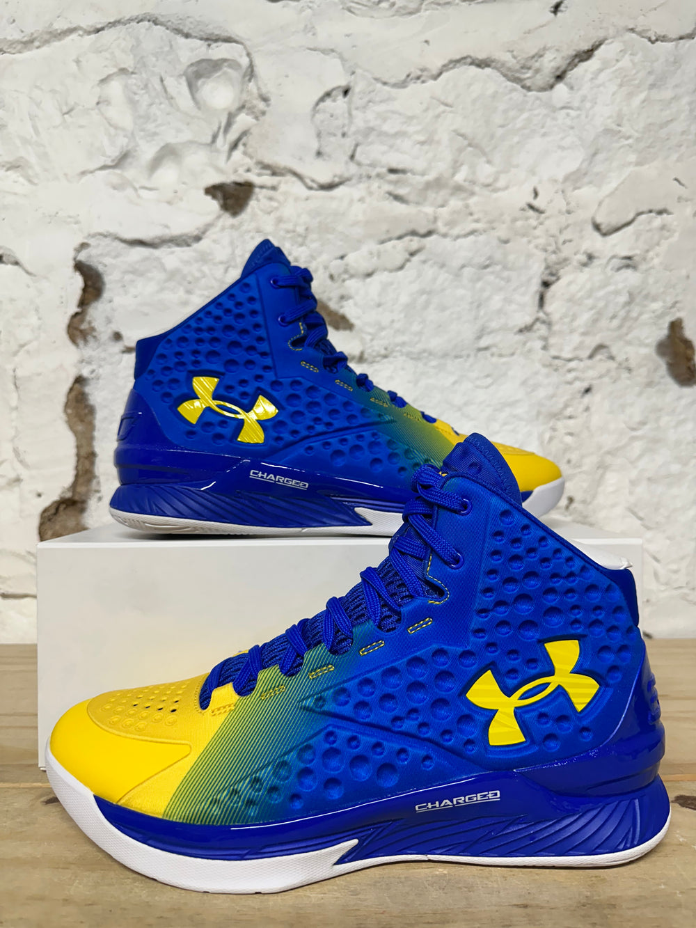 Under Armour Curry Icon 1 Custom Golden State Warriors Home Sz 10.5 DS