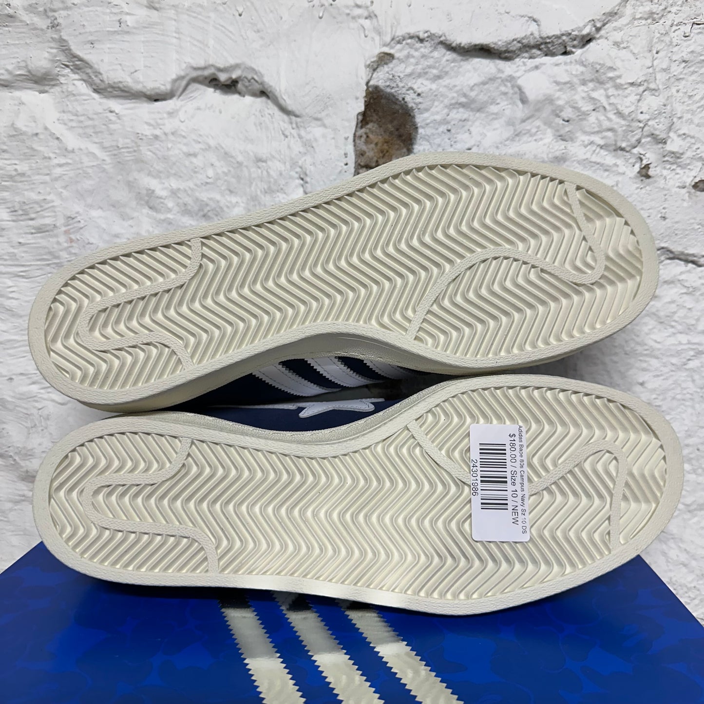 Adidas Campus 80s Bape Collegiate Navy Sz 10 DS