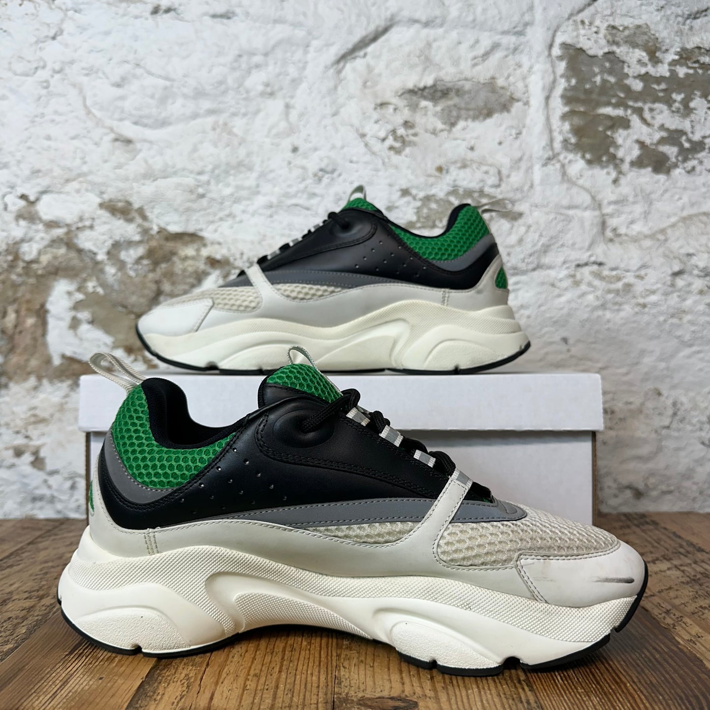 Dior B22 Green Black White Sneaker Sz 9 (42)