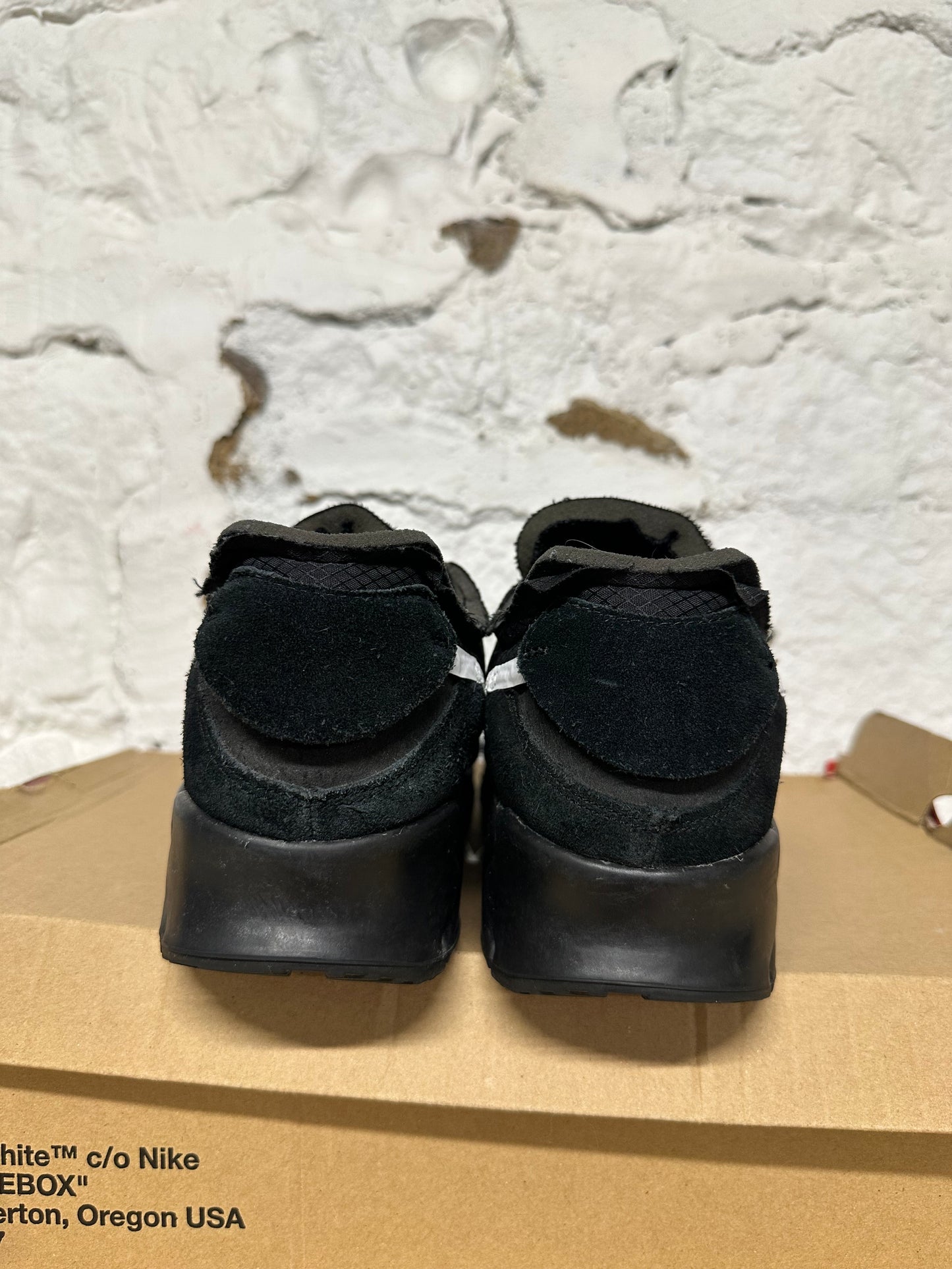 Nike Air Max 90 Off White Black Sz 13