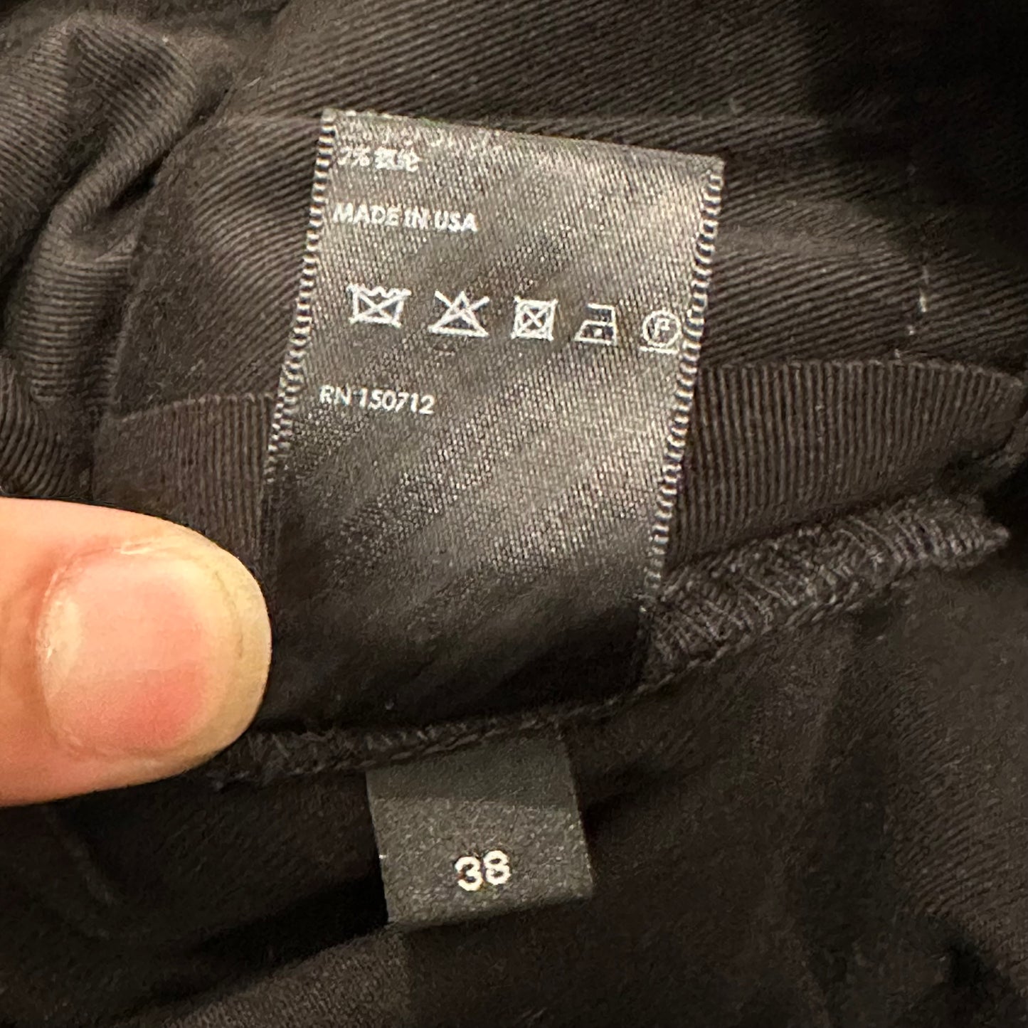 Amiri MX1 Green Suede Black Denim Jeans Sz 38 (Tailored)