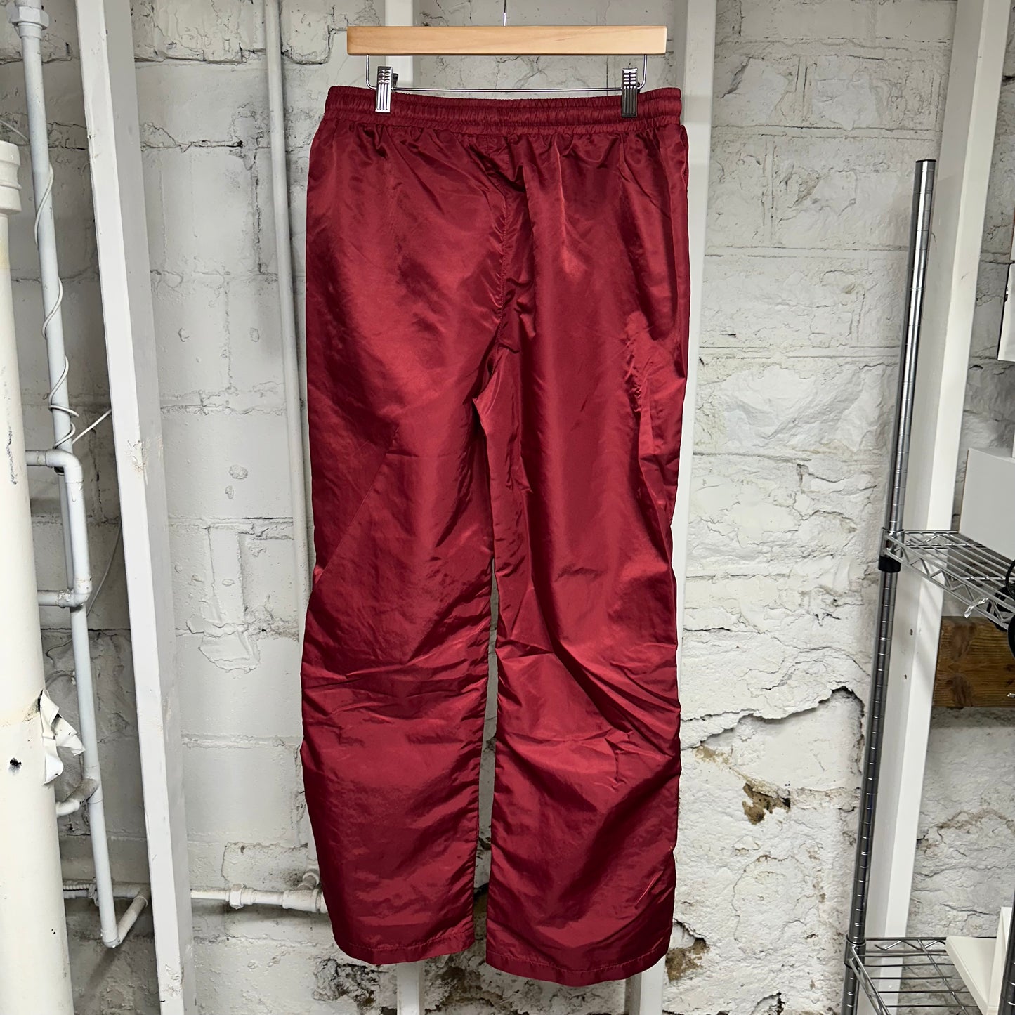 Saint Vanity Red Nylon Pants Sz L