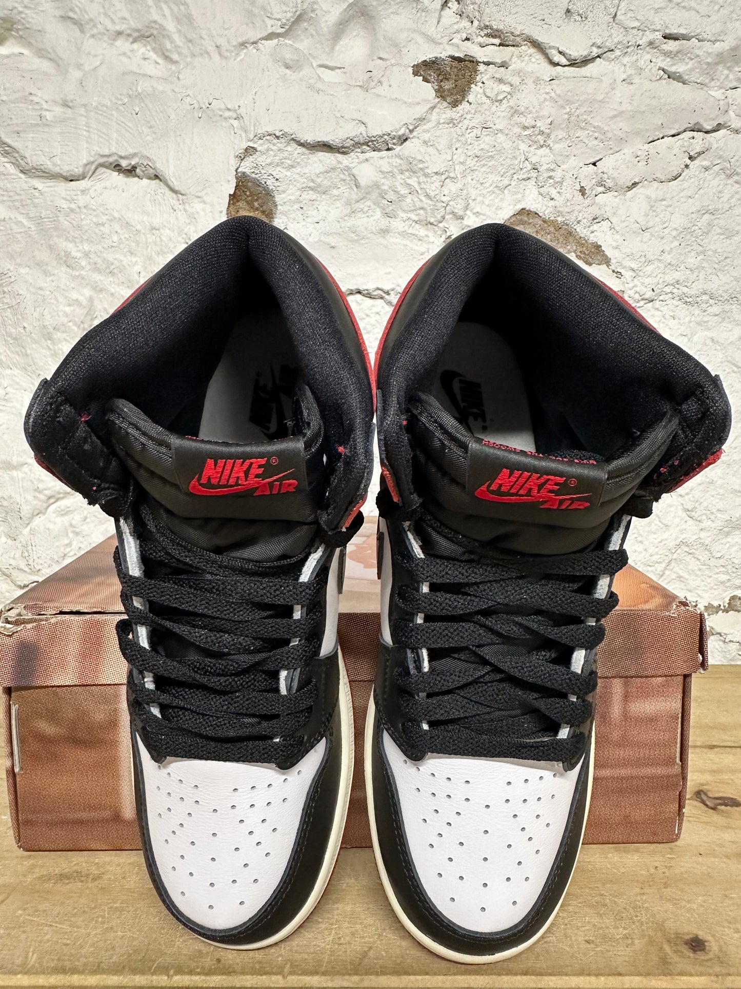 Air Jordan 1 High Black Toe Reimagined Sz 6.5Y DS