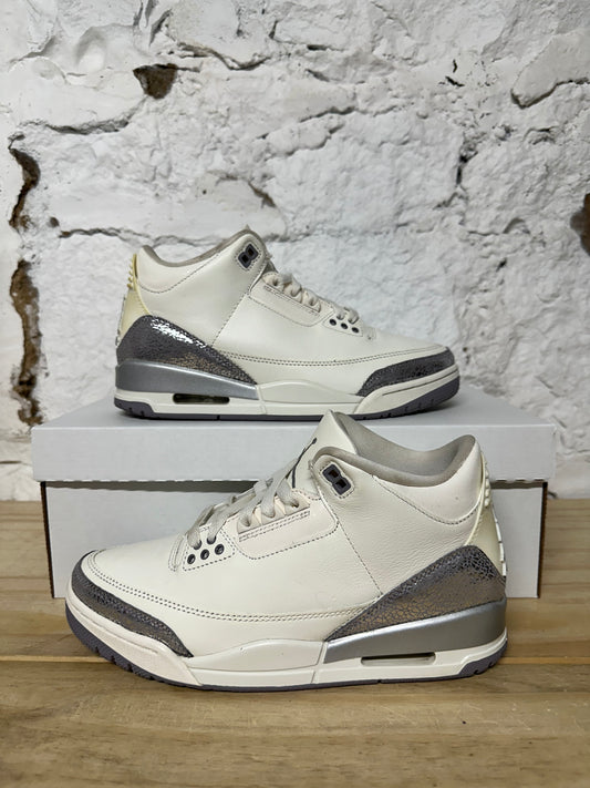 Air Jordan 3 Metallic Silver Sz 6.5 (8W)