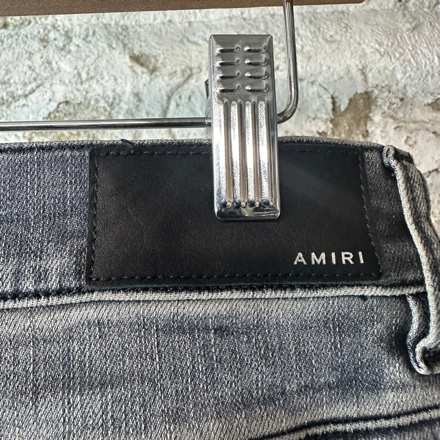 Amiri Army Stencil Grey Denim Jeans Sz 31
