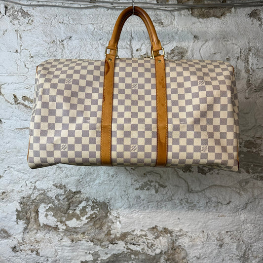 Louis Vuitton Damier Azur Keepall 50