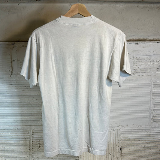 Bootleg Bart Simpson Sox Fan Bart Man White Tee Sz M