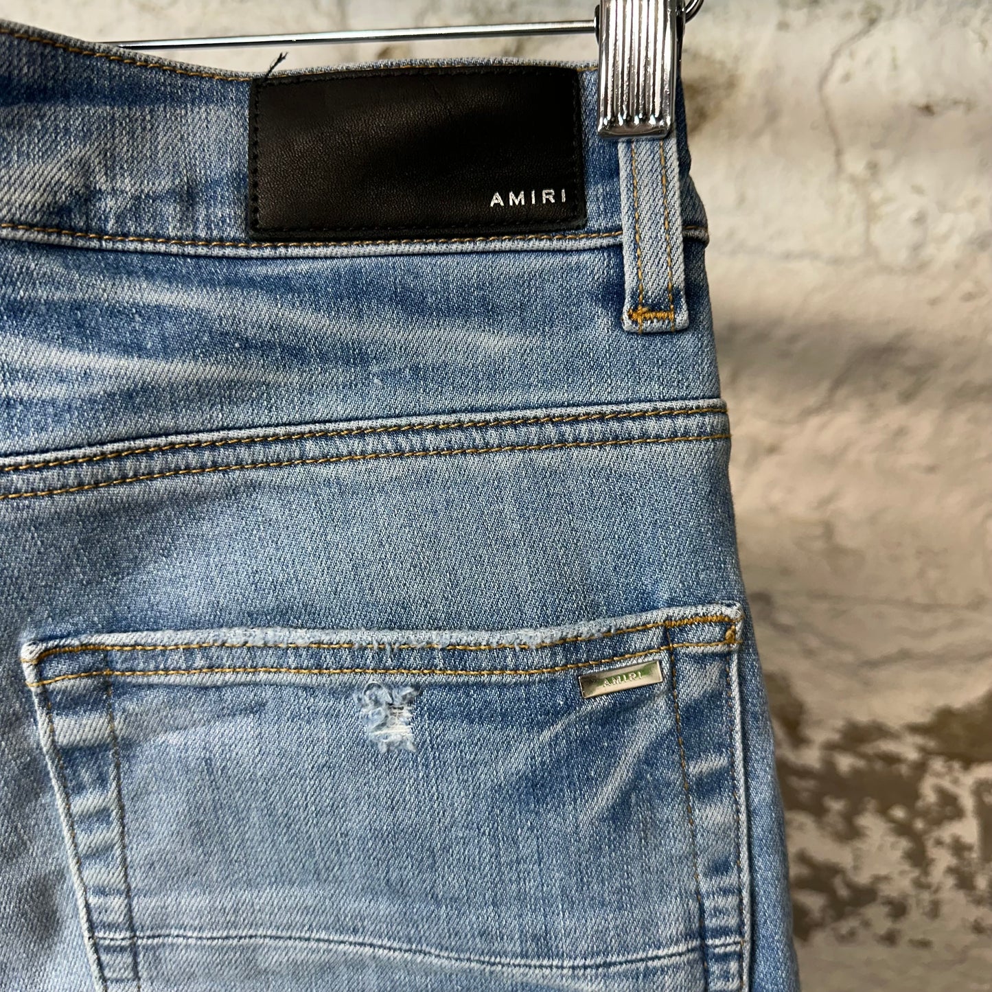 Amiri Plain Light Blue Denim Jeans Sz 31