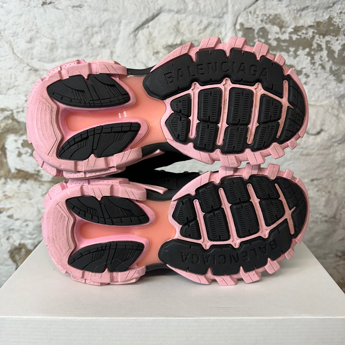 Balenciaga Track Black Pink Sneaker Sz 6.5 (39) No Box