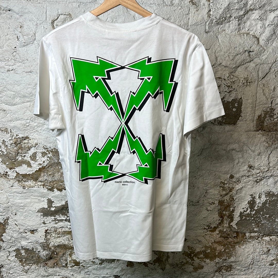 Off-White Green X White T-Shirt Sz M