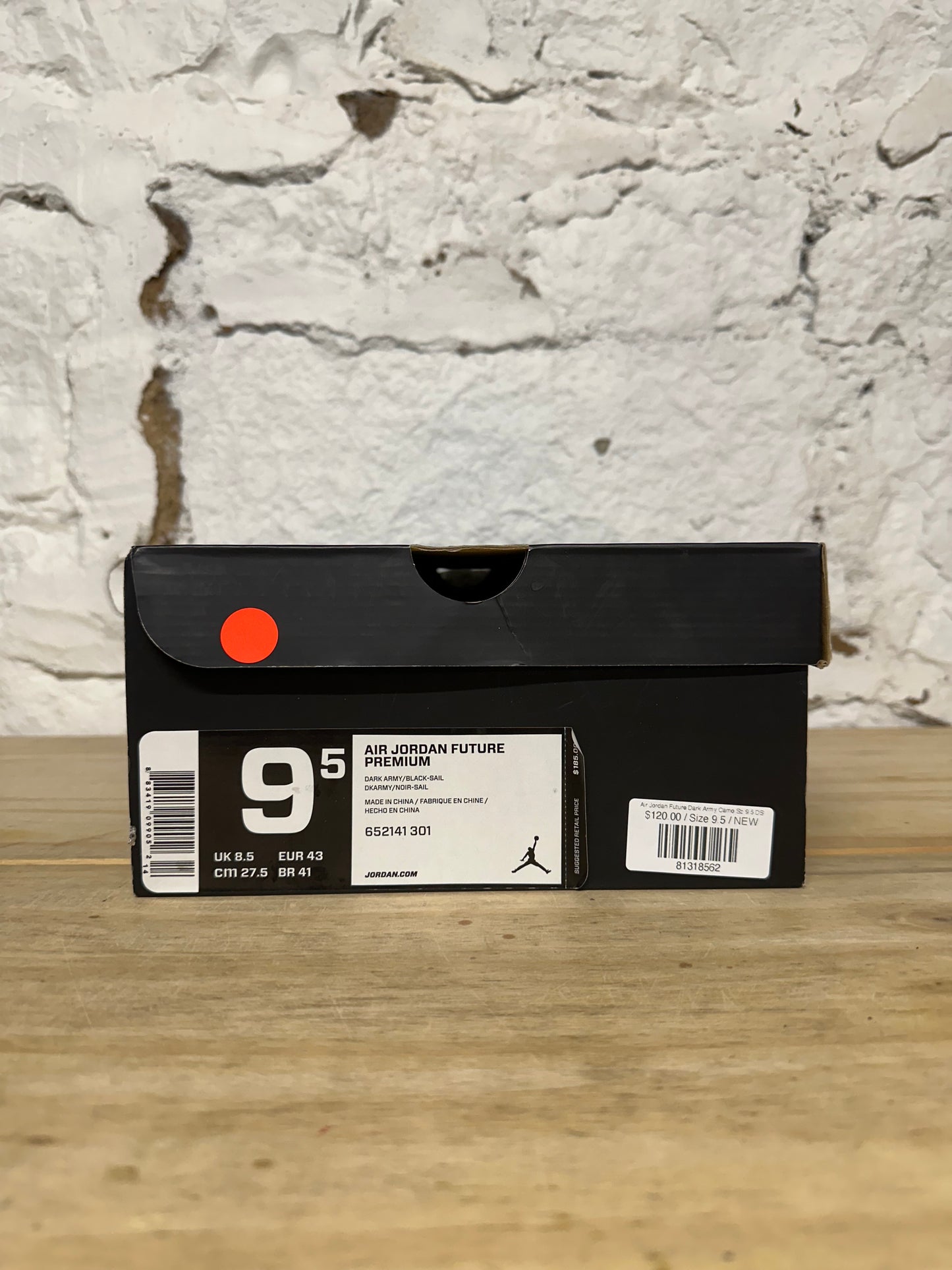 Air Jordan Future Dark Army Camo Sz 9.5 DS