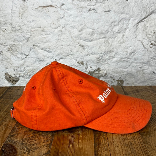 Palm Angels Orange Spellout Hat