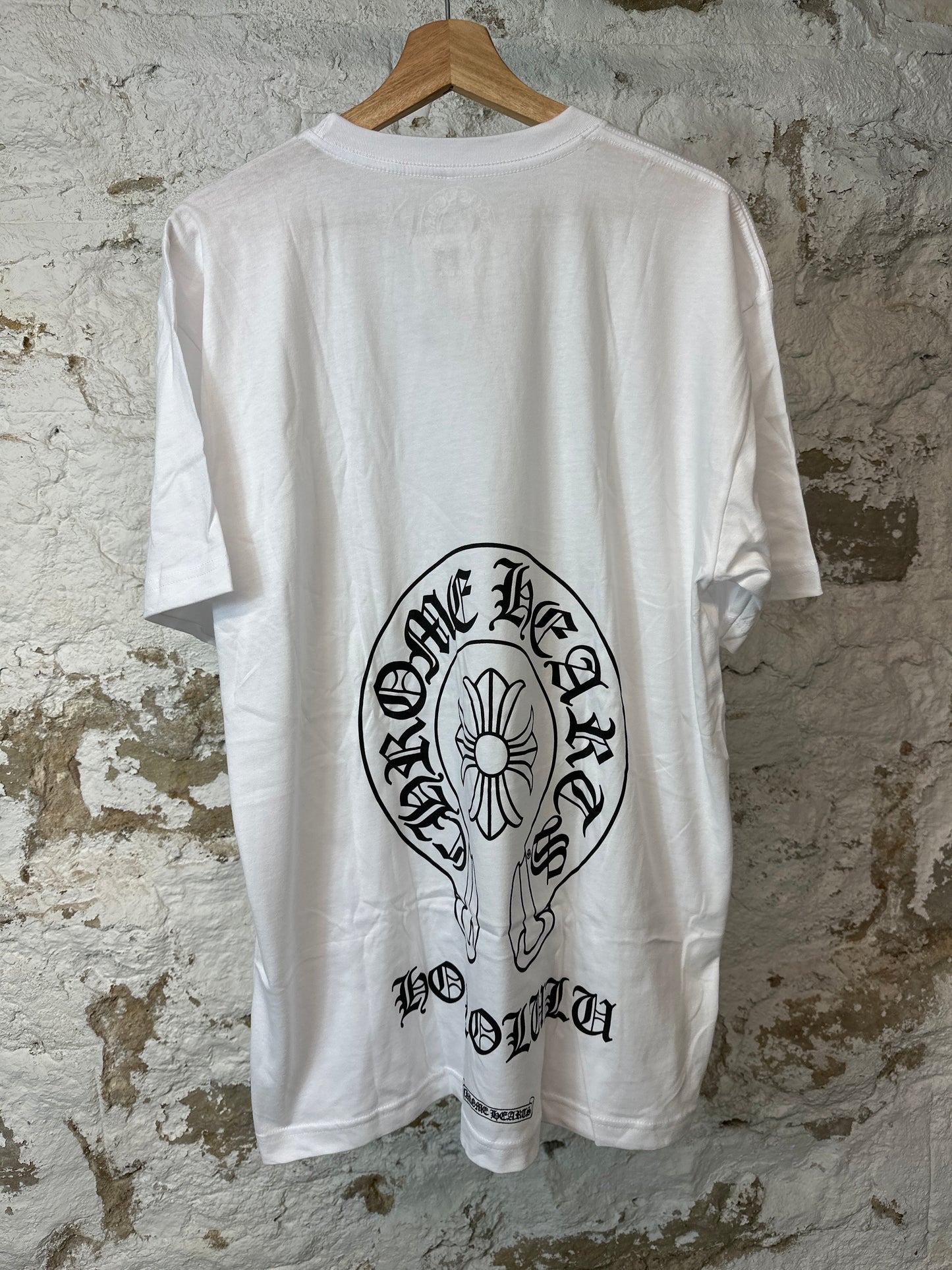 Chrome Hearts Horseshoe White T-shirt Sz XL DS