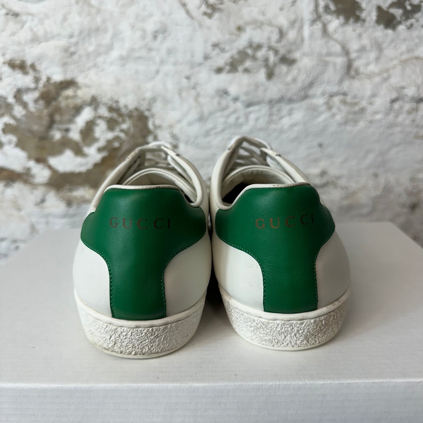 Gucci Ace Pig Cat White Sneaker Sz 8 No Box