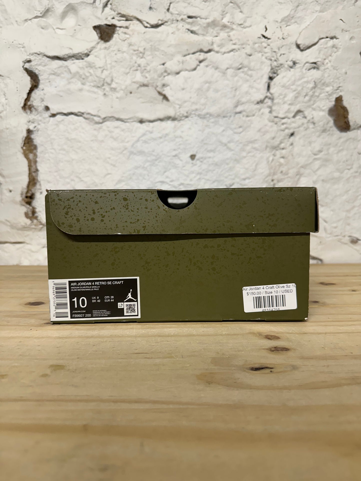Air Jordan 4 Craft Olive Sz 10