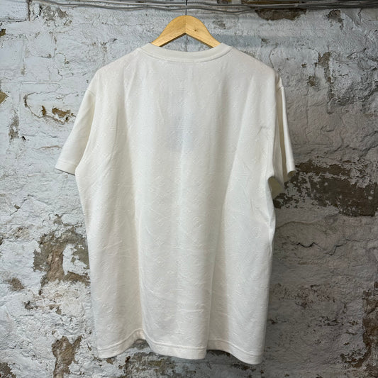 Louis Vuitton White Monogram Pocket T-shirt Sz M