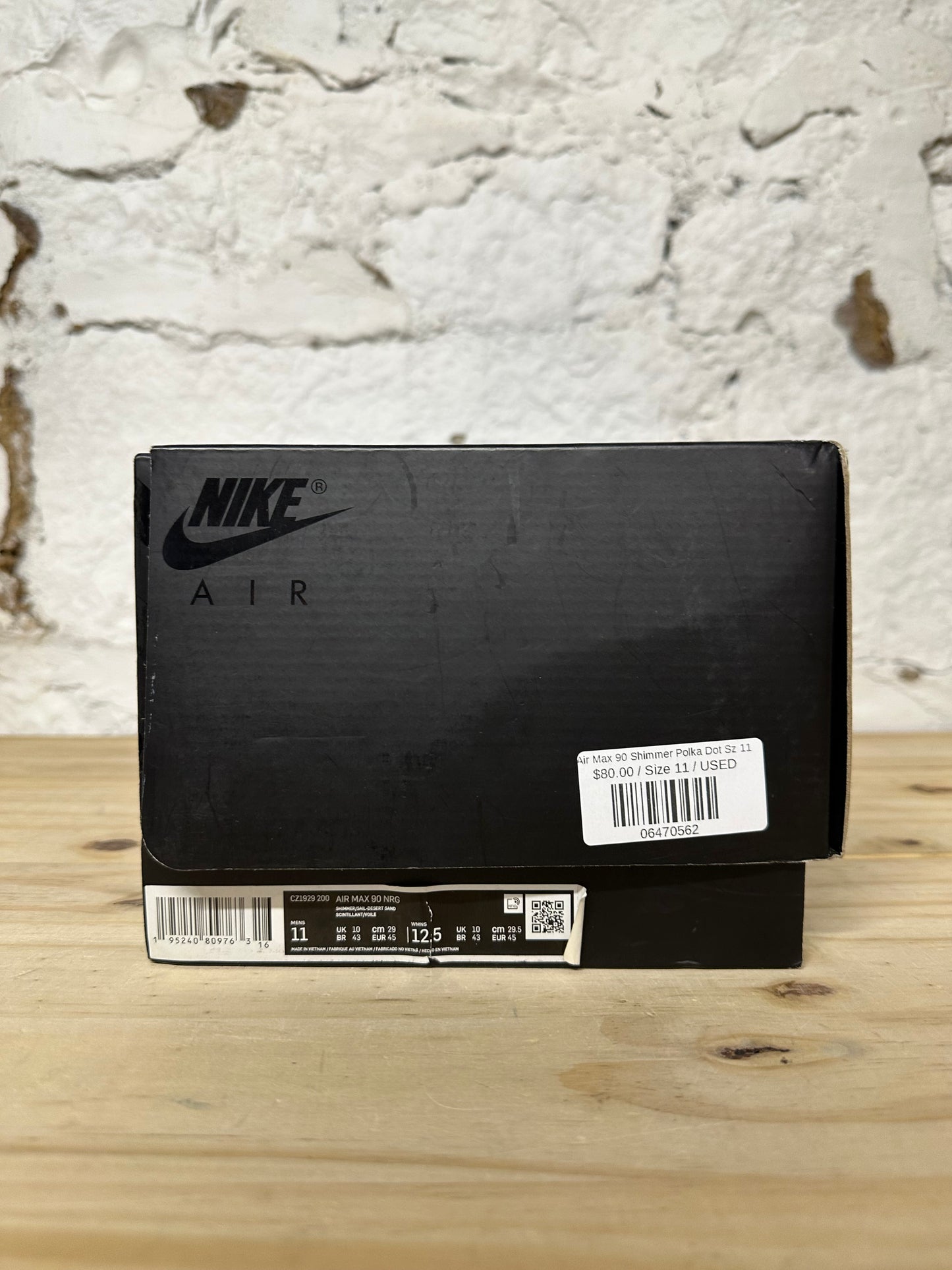 Nike Air Max 90 Shimmer Polka Dot Sz 11