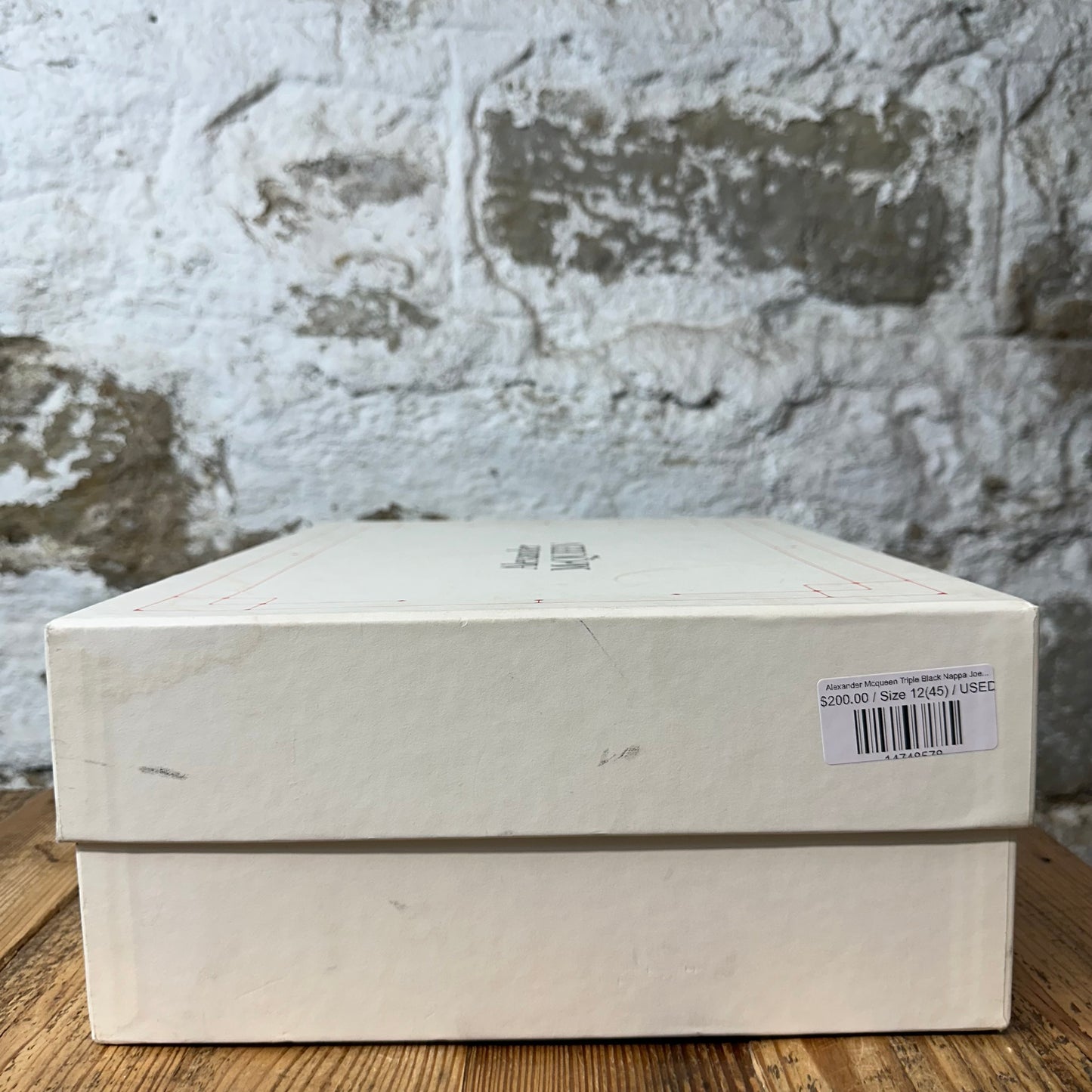 Alexander McQueen Triple Black Nappa Joey Sneaker Sz 12 (45)