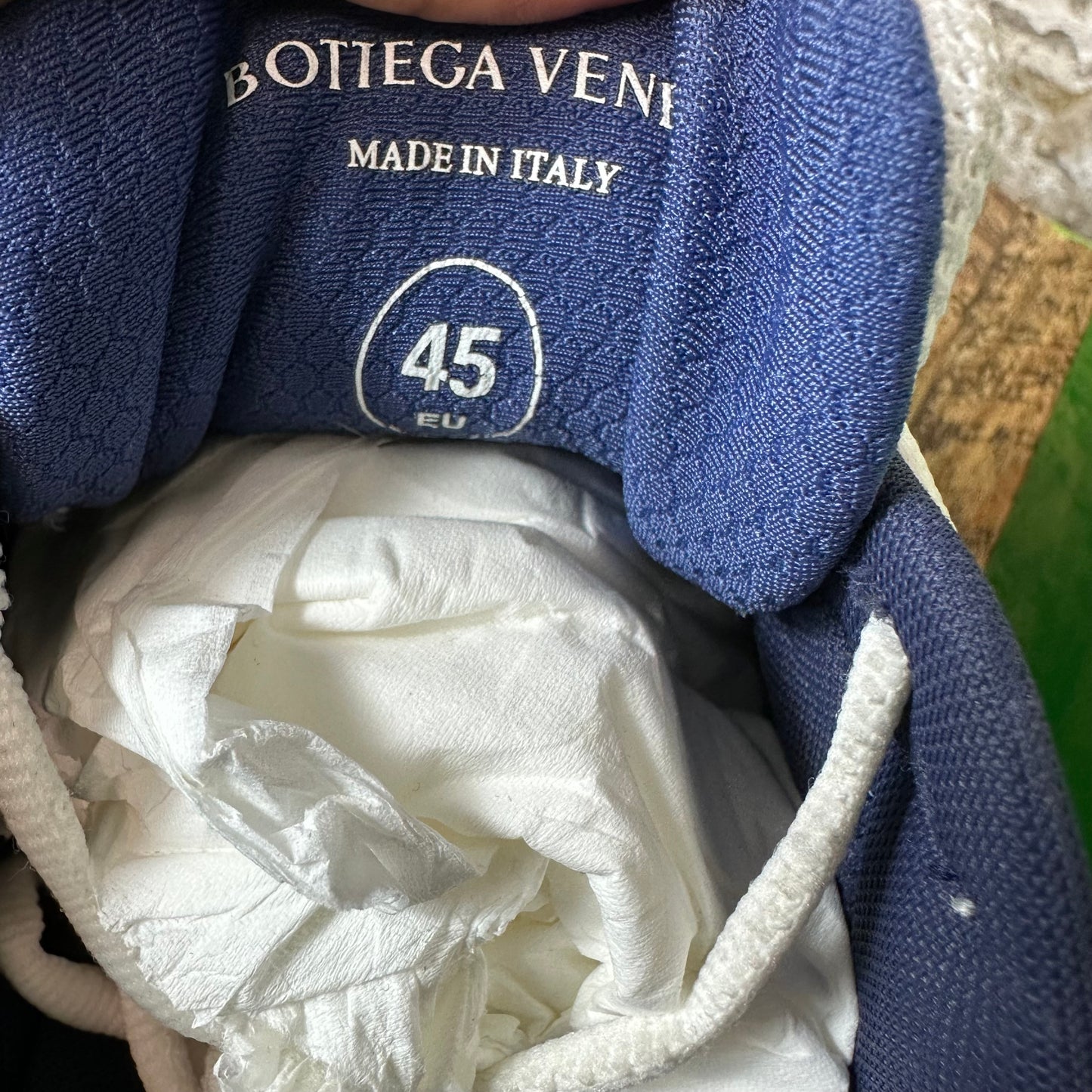 Bottega Veneta Abyss Silver Orbit Sneaker Sz 12 (45)
