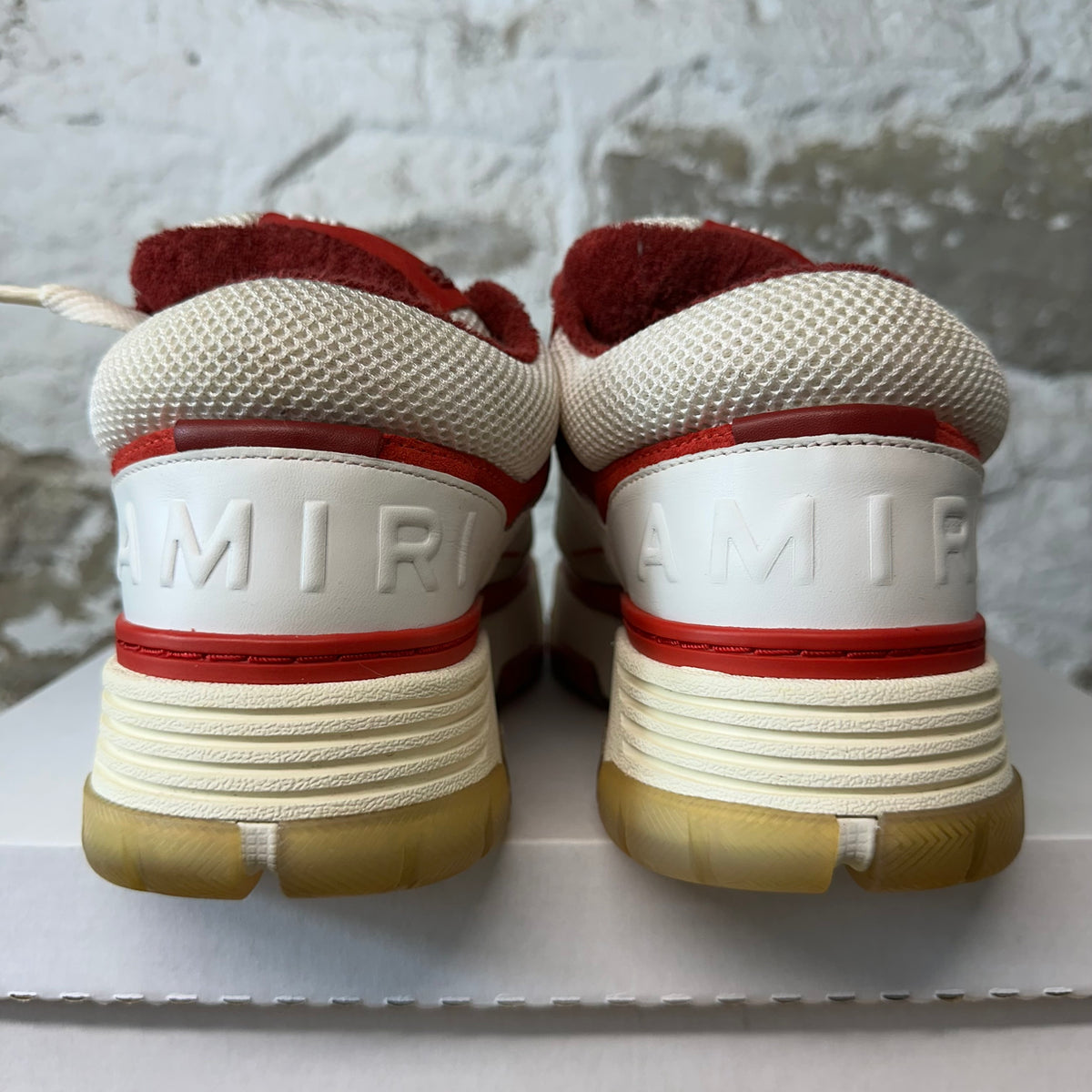 Amiri MA-1 Red White Cream Sneaker Sz 9 (42)