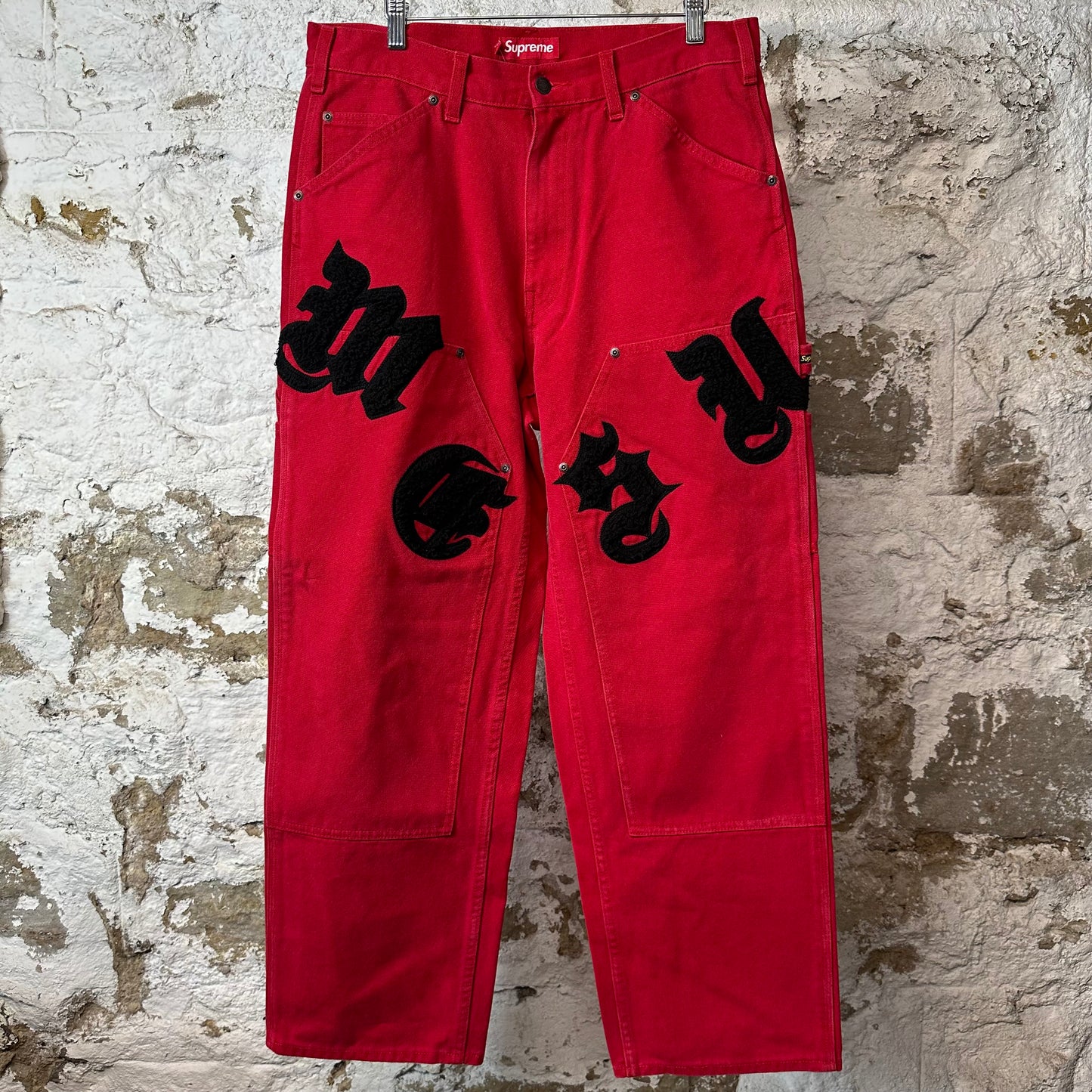 Supreme Old English Double Knee Painter Pants Sz 32