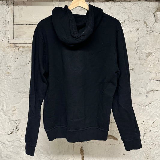 Hermes Logo Hoodie Black Sz L